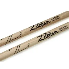 Baquetas 5a Zildjian Z5aa Punta Madera Hickory Anti Vibe Bateria Electronica
