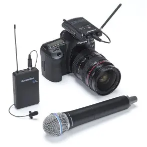 Sistema inalambrico Samson Concert 88 Camara de Mano + Corbatero