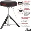 Banqueta Pearl Asiento Redondo Roadster D-1500RGL