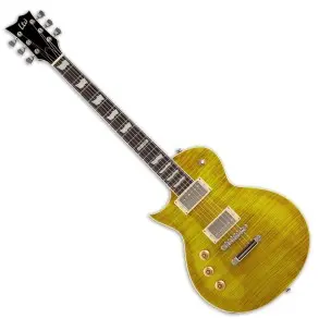 Guitarra Eléctrica Esp Ltd Les Paul Ec256 Zurda Color Lemon Drop