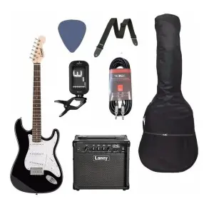 Pack Guitarra Electrica Stratocaster + Amplificador Laney LX12
