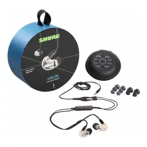 Sistema Monitoreo Intraural UHF In Ear + Auricular Shure SE215