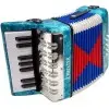 Acordeon Chico J Meister 8 Bajos 17 Teclas Piano Madera