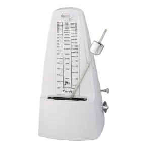 Cherub Wsm-330 - Metronomo Piramidal Mecanismo A La Vista WSM330WH