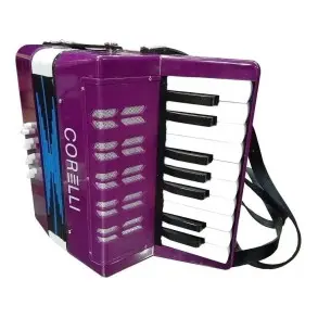 Acordeon Niños Piano 17 Teclas 8 Bajos Corelli Verdulera WHC104 PP