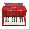 Acordeon Niños Piano 17 Teclas 8 Bajos Corelli Verdulera WHC104 RD