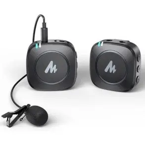 Sistema Inalámbrico Maono + Lavalier Funda Antipop