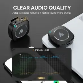 Sistema Inalámbrico Maono + Lavalier Funda Antipop