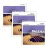 Pack 3 Encordados Para Acustica Daddario Ej26 3d Bronce 011