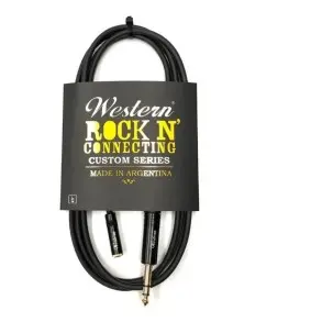Western Cable Extensor Auricular 6 Mts Trs 1/4 hembra 3.5mm