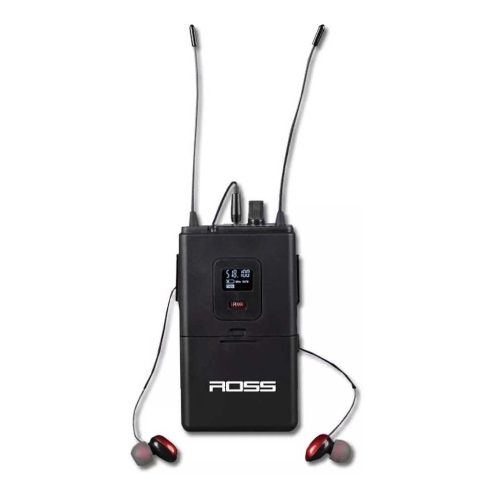 Sistema De Monitoreo Inalámbrico In Ear Ross Con 4 Bodypack y Auriculares