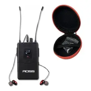 Sistema De Monitoreo Inalámbrico In Ear Ross Con 4 Bodypack y Auriculares
