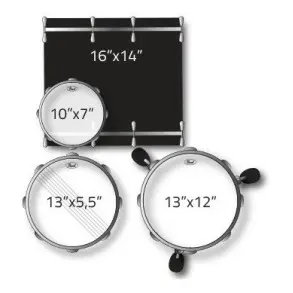 Bateria Pearl Midtown Con Fundas Medidas Chicas Viajera