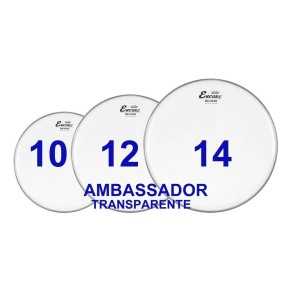 Tom Pack Remo Ambassador Set Parche 10/12/14 Transparente