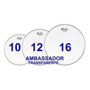 Tom Pack Remo Ambassador Set Parche 10/12/16 Transparente