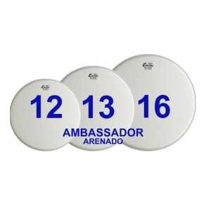 Tom Pack Remo Ambassador Set Parche 12/13/16 Arenado Coated
