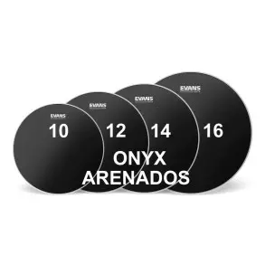 Tom Pack Evans Onyx Set Parche 10/12/14/16 Arenado Negro