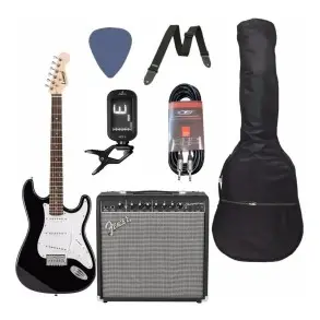Pack Guitarra Electrica + Amplificador Fender + Accesorios