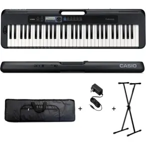 Teclado Casio Cts300 Sensitivo Con Soporte Funda Y Fuente