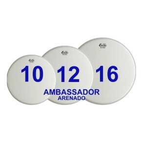 Tom Pack Remo Ambassador Set Parche 10/12/16 Arenado Coated