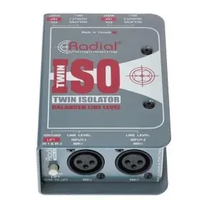 Radial Twin&nbsp;iso - Caja De Aislación 600 Ohms Xlr Aisladora