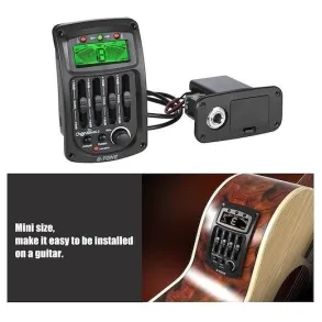 Preamp Para Guitarra Acustica Activo 4 Bandas Cherub Gs3 Mic