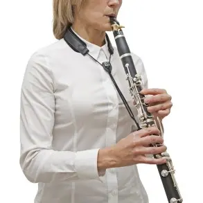 Correa Bg C23e Elastica De Cuero Para Clarinete
