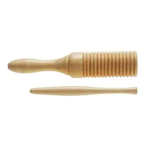 Guiro De Madera Rítmico Con Varilla Stagg