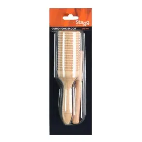 Guiro De Madera Rítmico Con Varilla Stagg