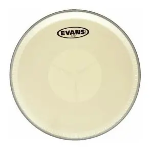Parche Evans 1134" Percusion Cuero Capa Simple Con centro reforzado EC1175P