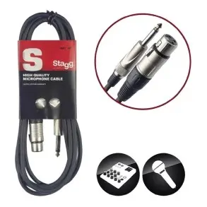 Cable Xlr (cannon) Plug Profesional - 6 Metros Stagg Smc6xp