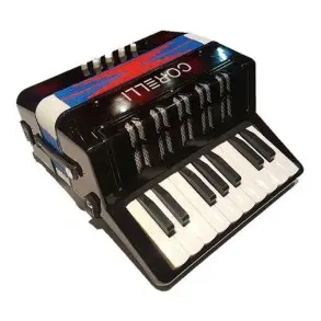 Acordeon Niños Piano 17 Teclas 8 Bajos Corelli Verdulera WHC104 BK