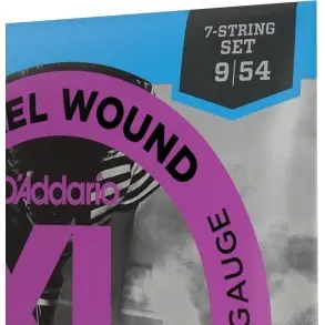 Encordado Daddario Exl120-7 Super Light 009-054 7 Cuerdas