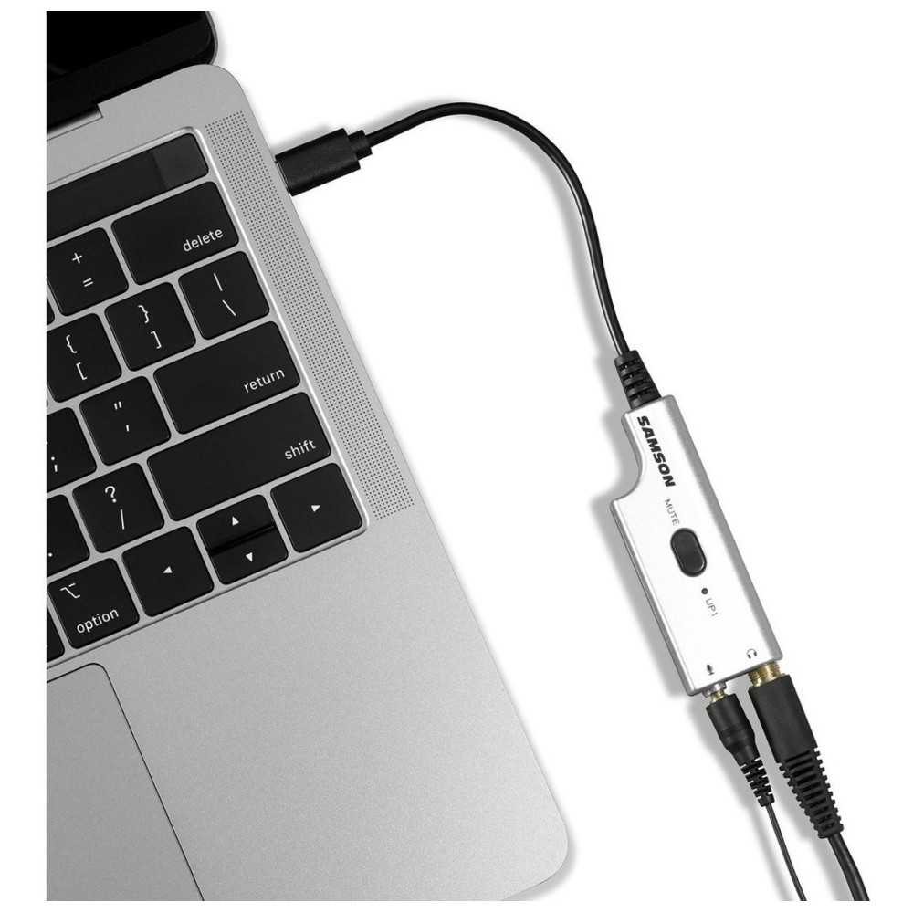 Sistema De Micrófono Corbatero Usb Samson Deu1 Notebook Mac