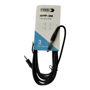 Cable Mini Plug 3.5 A Plug 6.5 Mm 3 Metros Ross