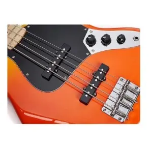 Bajo Eléctrico SX Jazz Bass 4 Cuerdas Burning Fire + Funda