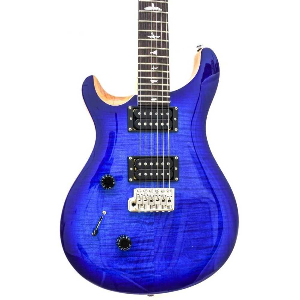 Guitarra Eléctrica Prs Se Custom 24 Cu4ldc Zurda Faded Blue