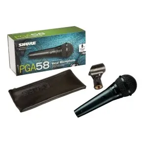 Microfono Shure Pga58 Para Voces Karaoke Coros Cardioide