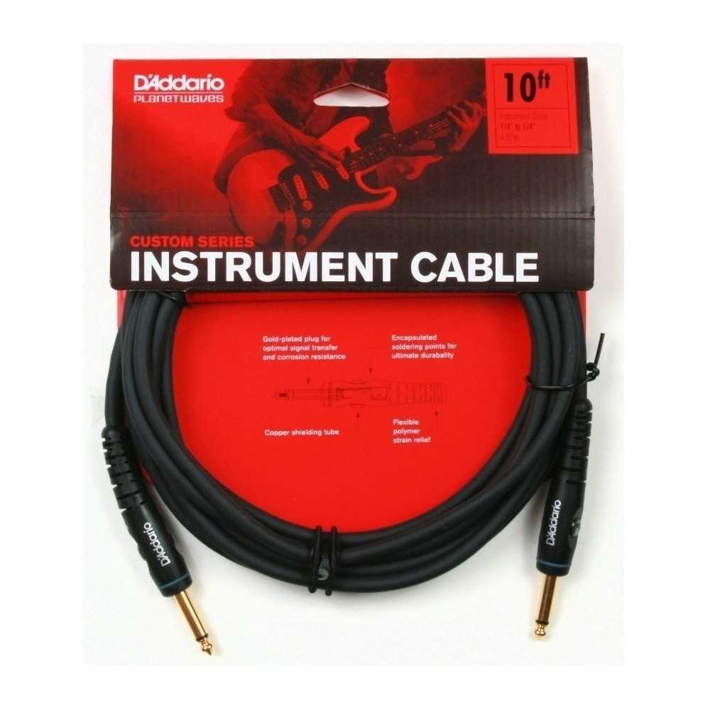 Cable Instrumento D'addario Pw-g-10 3 Metros Plug Plug