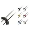 Cable Plug 3 Metros Tela Daddario Custom Series Braided PW-BG-10BK