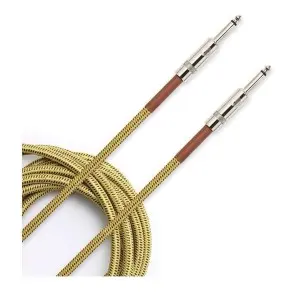 Cable Plug 3 Metros Tela Daddario Custom Series Braided PW-BG-10TW