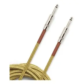 Cable Plug 3 Metros Tela Daddario Custom Series Braided PW-BG-10TW