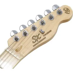 Guitarra Eléctrica Telecaster Sx Stl/h/na Semi Hollow Ash Sb
