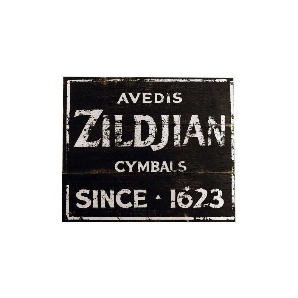 Cartel De Madera Vintage Zildjian Zsign1 1623