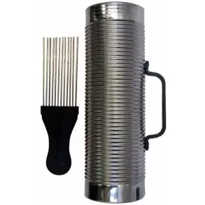 Guiro De Metal Extra Grande Con Peine Thunder Sh33