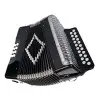 Acordeon A Botones Corelli 21 Teclas Rojo 8 Bajos Y Estuche NHC2108(P GC) BK