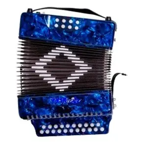Acordeon A Botones Corelli 21 Teclas Rojo 8 Bajos Y Estuche NHC2108(P GC) BL