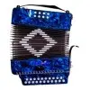 Acordeon A Botones Corelli 21 Teclas Rojo 8 Bajos Y Estuche NHC2108(P GC) BL