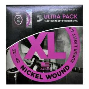Ultrapack 2 Encordado Para Guitarra Daddario Exl120-nyxl0942