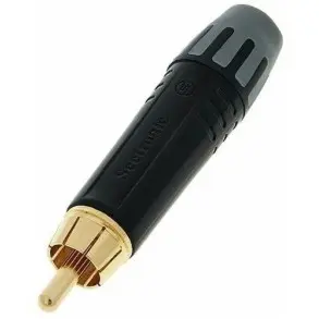 Ficha Conector Rca Macho Metálico Seetronic Mt380